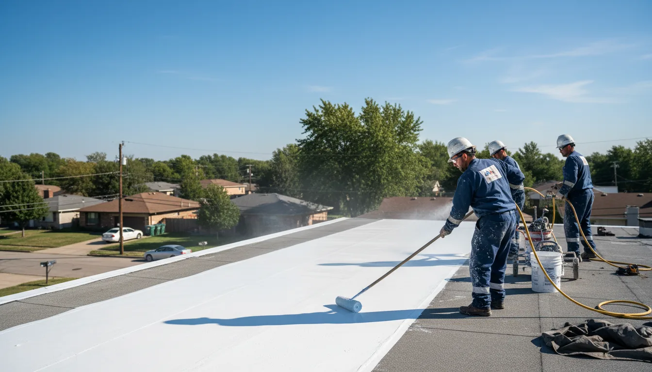 Commercial roof coating in Owls Head, NY near me